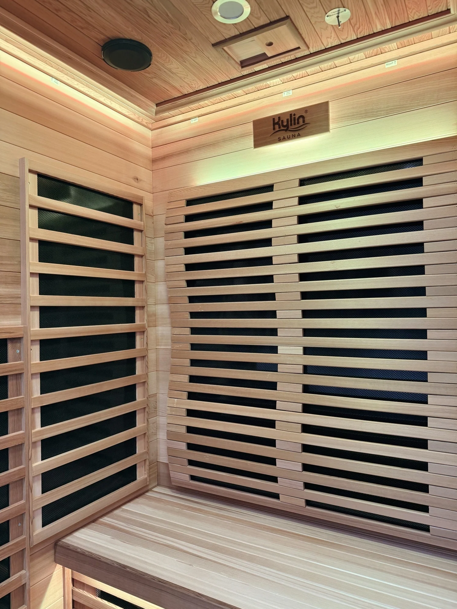 Elite - Kylin Low EMF Premium Cedar Infrared Sauna Room 2 Person - H6202-C - Image 13