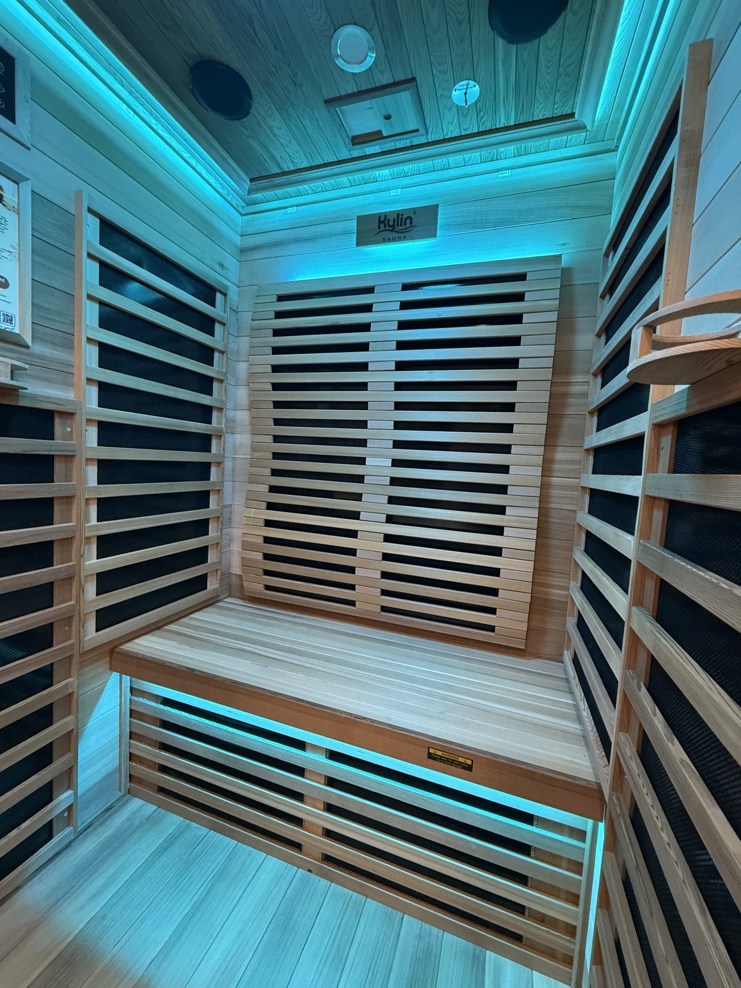 Elite - Kylin Low EMF Premium Cedar Infrared Sauna Room 2 Person - H6202-C - Image 18
