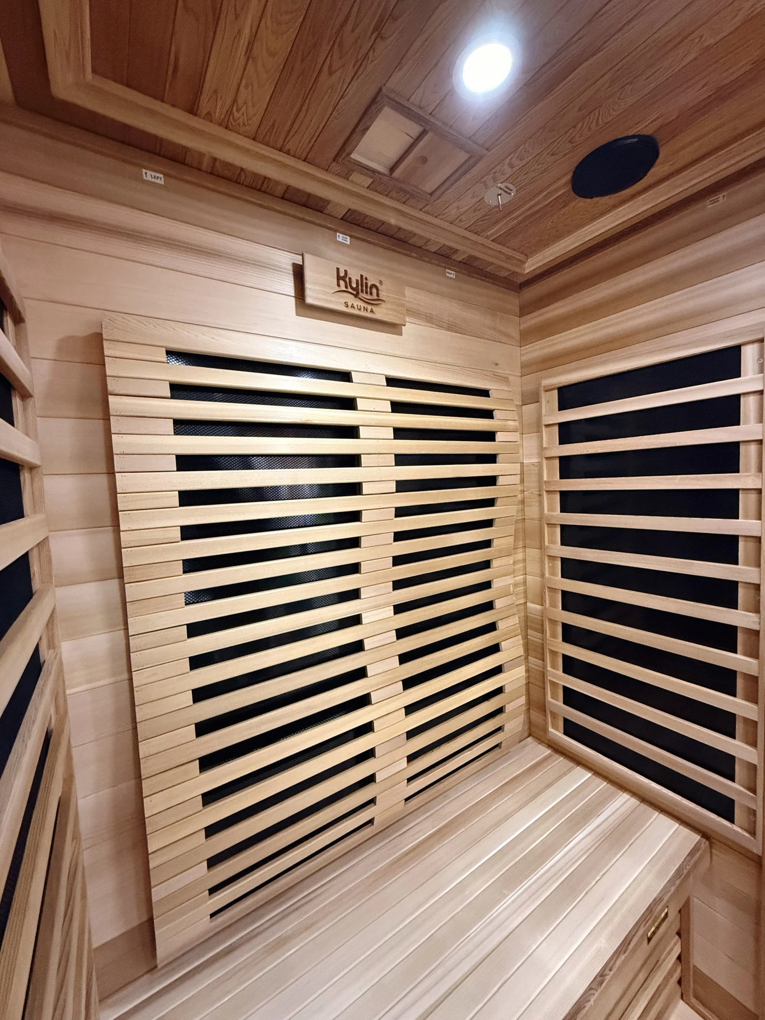 Elite - Kylin Low EMF Premium Cedar Infrared Sauna Room 2 Person - H6202-C - Image 5
