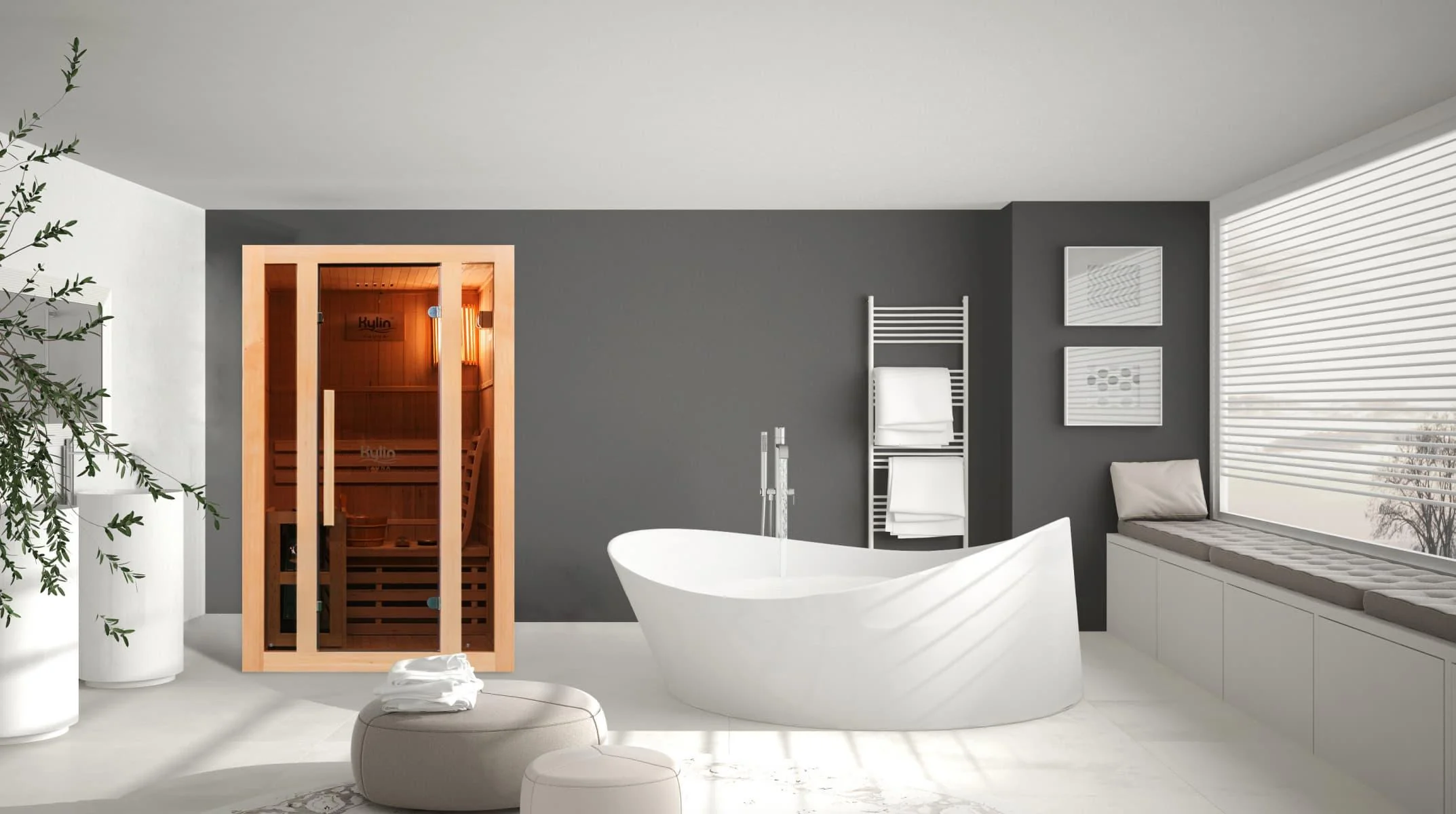 Kylin Traditional Steam Sauna Room 1 Person QD-EA2 - Image 13