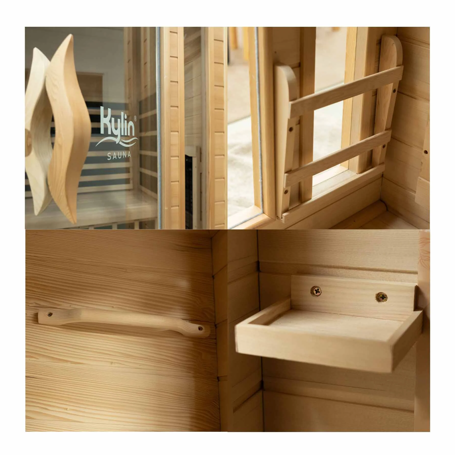 Kylin Low EMF Premium Carbon Far Infrared Sauna 2 people - K8202 - Image 11