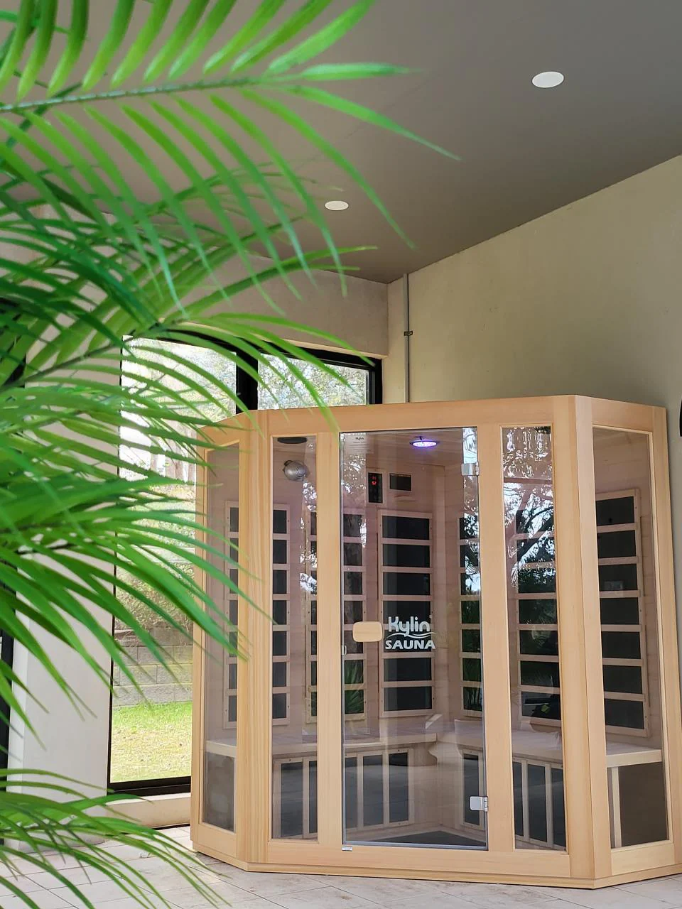 Kylin Low EMF L-shaped Corner Carbon Far Infrared Sauna 4 person - K8401/033LV - Image 12