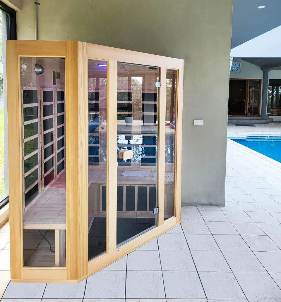 Kylin Low EMF L-shaped Corner Carbon Far Infrared Sauna 4 person - K8401/033LV - Image 7