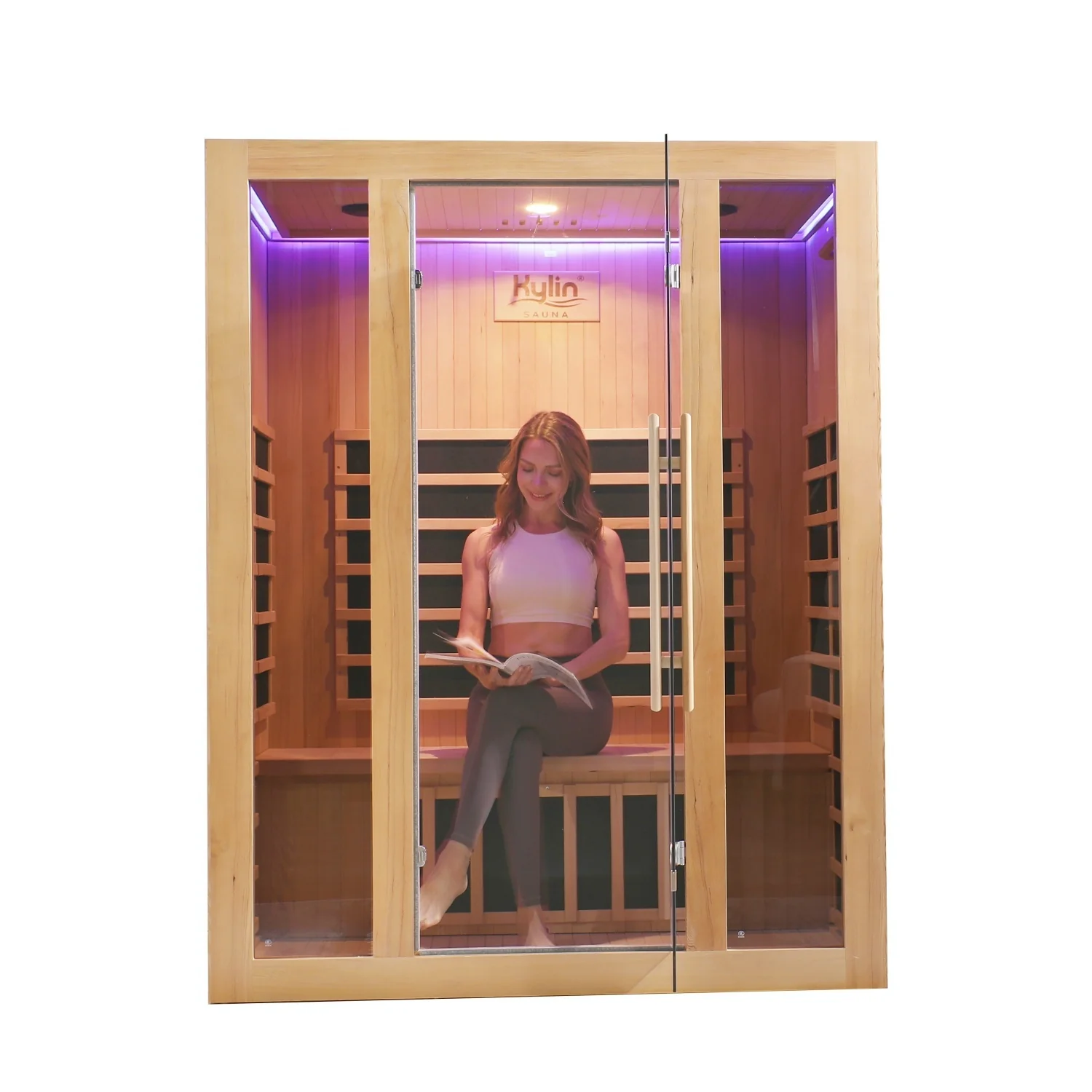 Kylin Low EMF Carbon Infrared Sauna Room 3 Person QD-D3 - Image 6