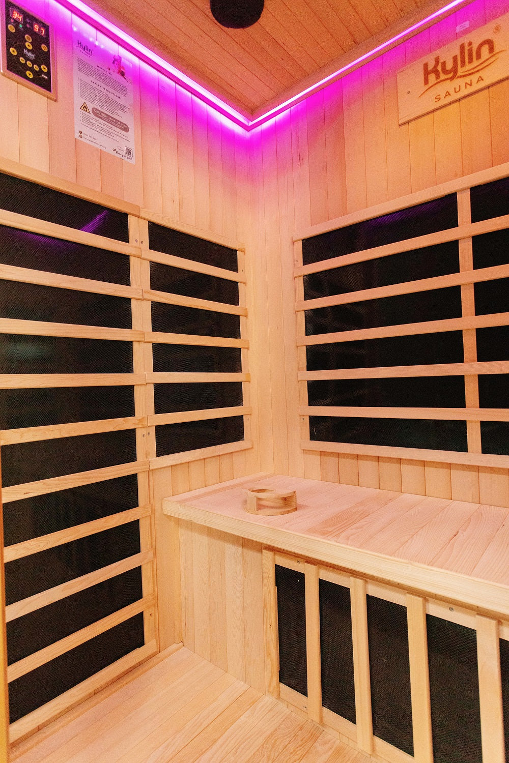 Kylin Low EMF Carbon Infrared Sauna Room 3 Person QD-D3 - Image 8