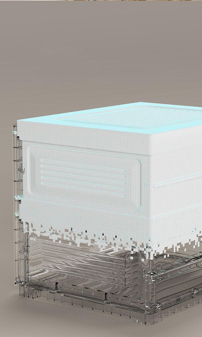 Kylin Cubes Storage Folding Shoe Box With 2 Column & 20 Grids & 10 Clear Door - Image 8