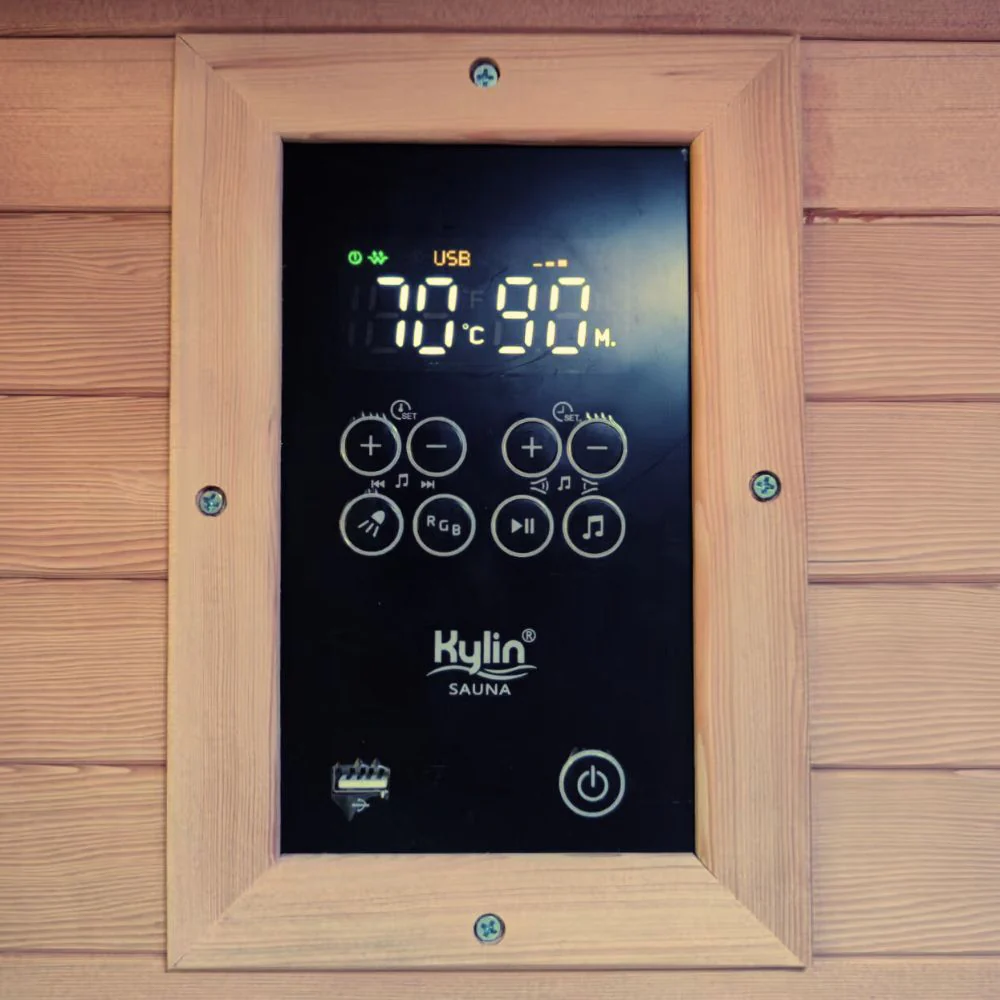 Kylin Low EMF Carbon Infrared Sauna Room 1 Person H6103 (Floor Heater included) - Image 13