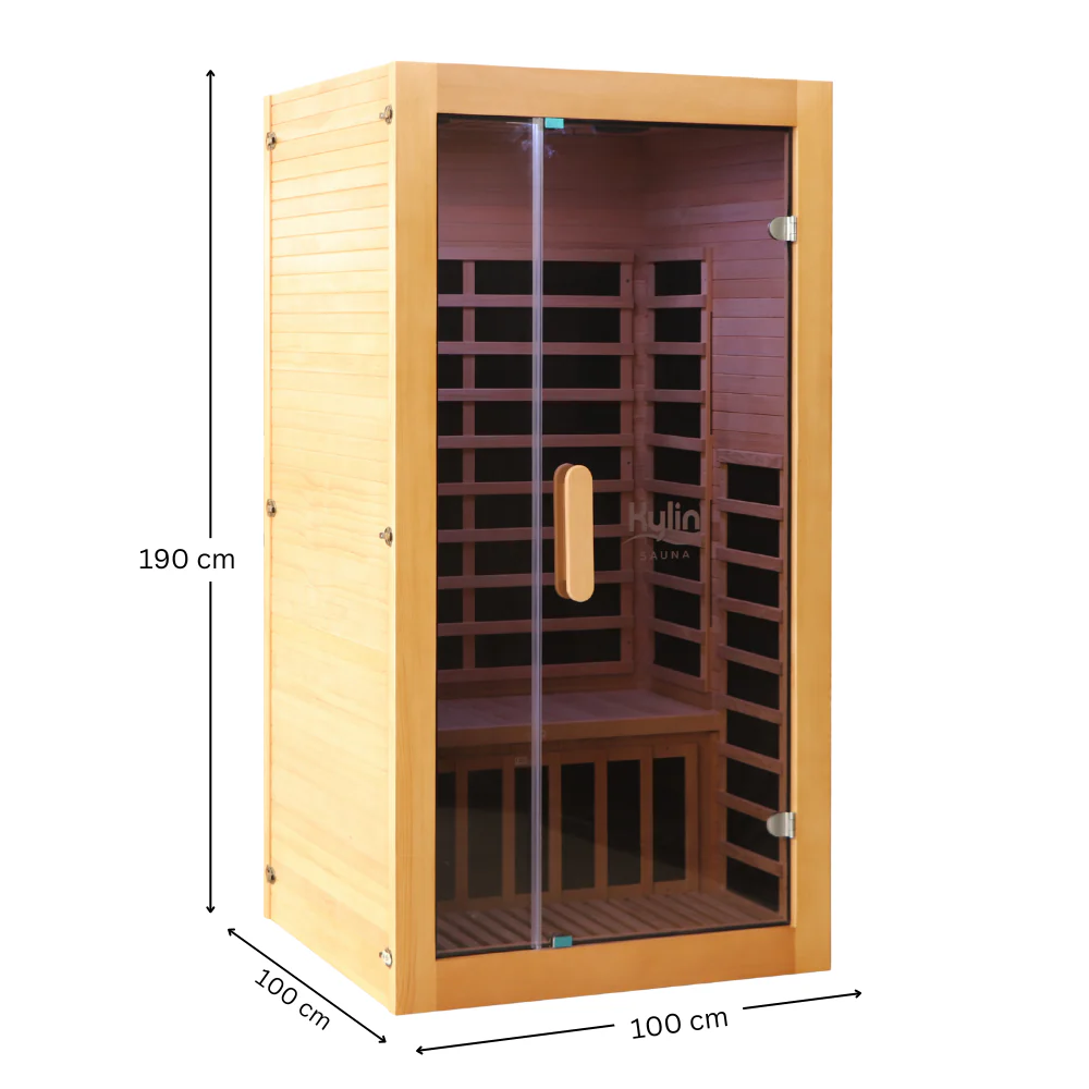Kylin Low EMF Carbon Infrared Sauna Room 1 Person H6103 (Floor Heater included) - Image 3