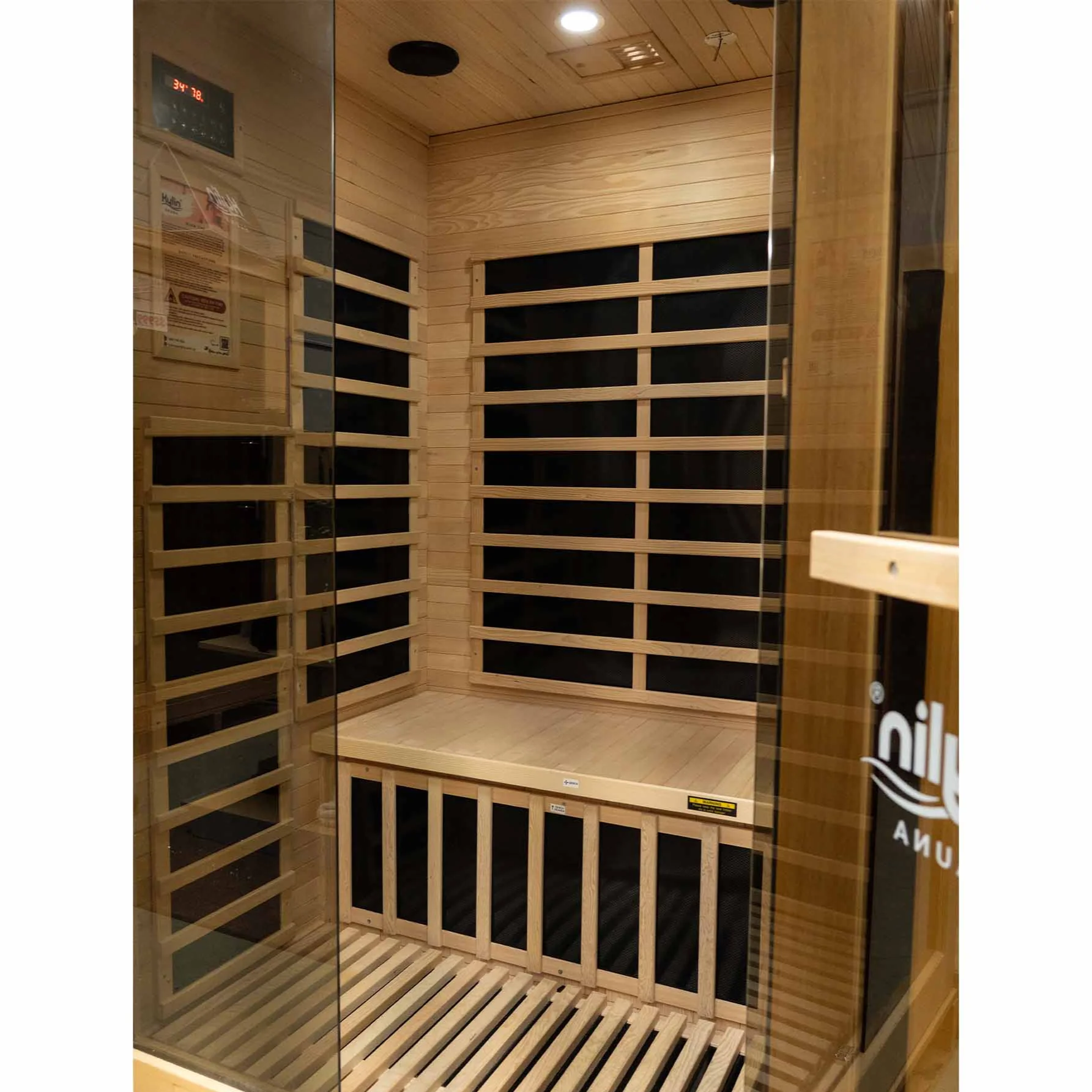 Kylin Low EMF Carbon Infrared Sauna Room 1 Person H6103 (Floor Heater included) - Image 4