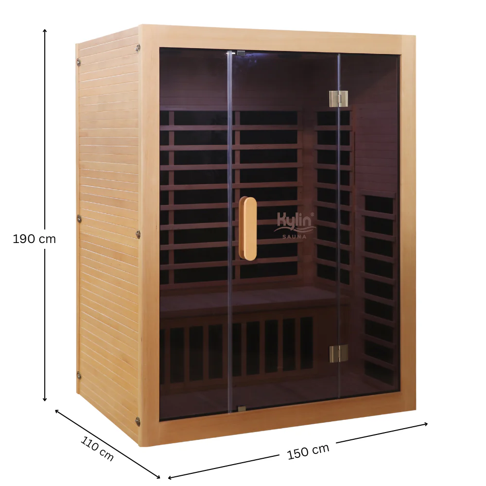 Kylin Low EMF Carbon Infrared Sauna Room 3 Person H6303 (Floor Heater included) - Image 4