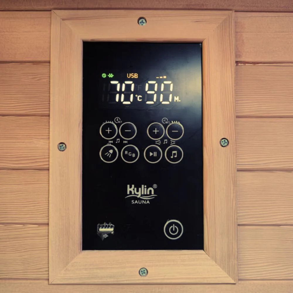 Kylin Low EMF Carbon Infrared Sauna Room 3 Person H6303 (Floor Heater included) - Image 8