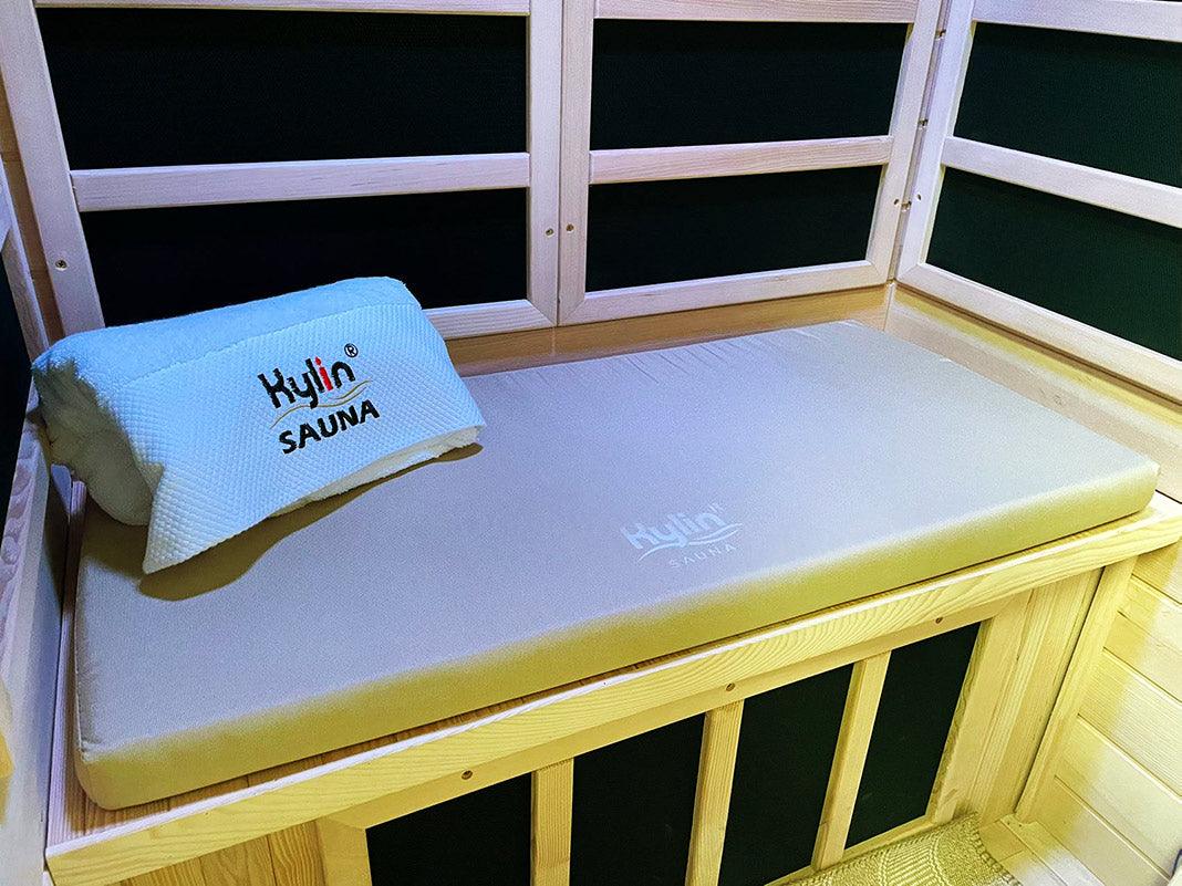Kylin Sauna Seating Cushion Mat for 1 person sauna (M) 85*40*5 - Light Brown - Image 4