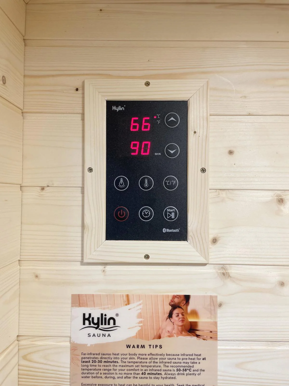 Kylin Nordic Spruce Carbon Infrared Sauna 1 Person KY-1E5 - Image 10