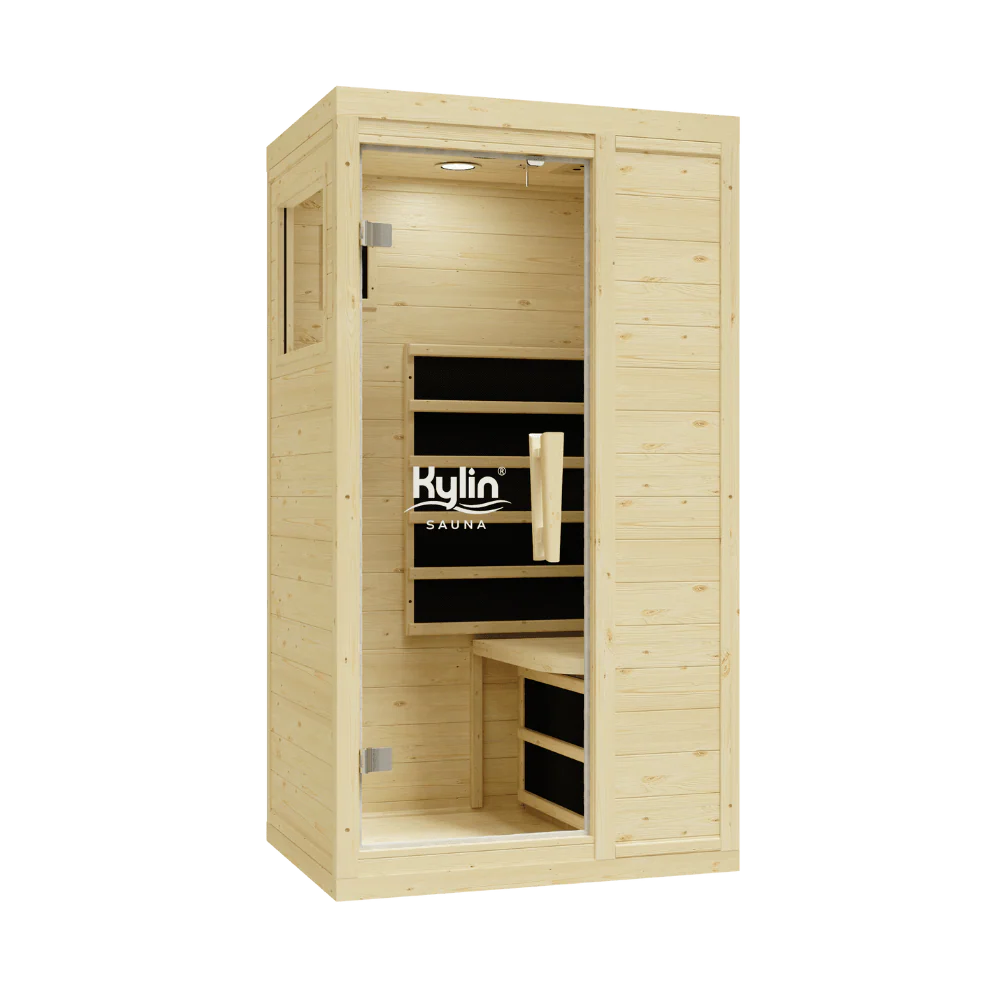 Kylin Nordic Spruce Carbon Infrared Sauna 1 Person KY-1E5 - Image 3