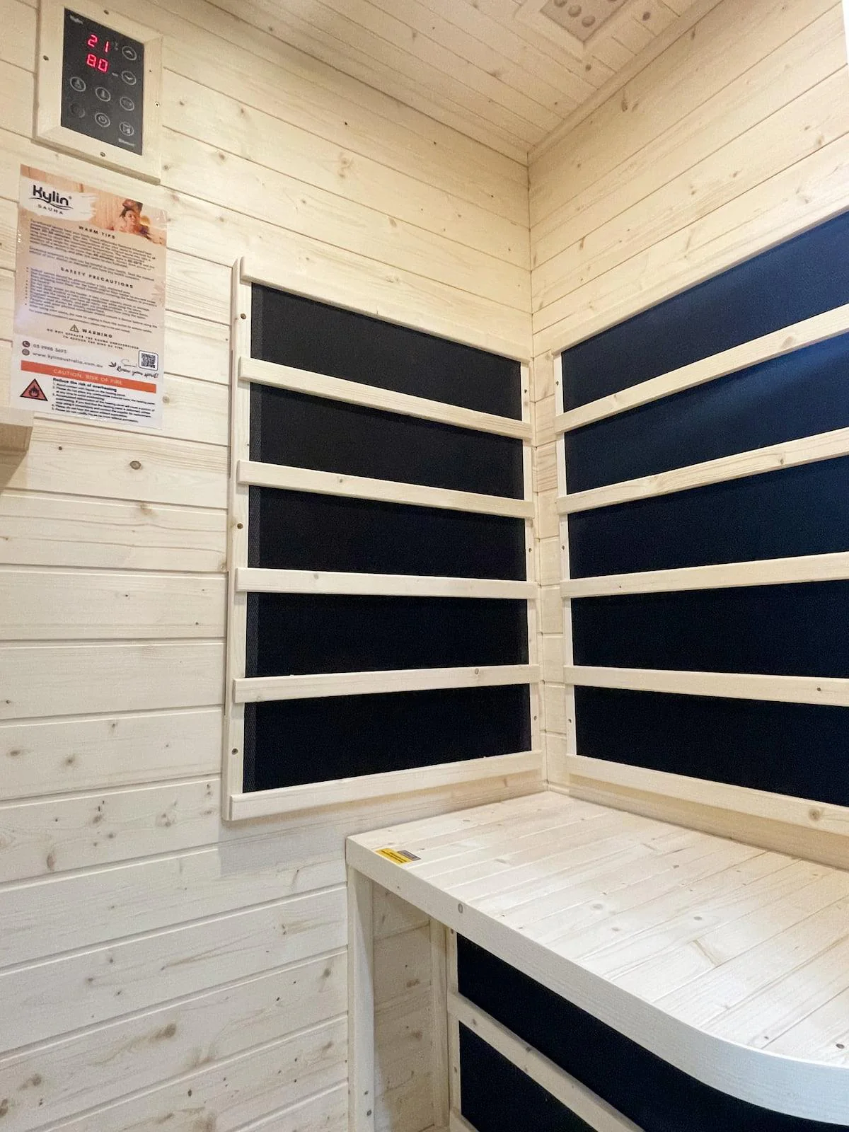 Kylin Nordic Spruce Carbon Infrared Sauna 1 Person KY-1E5 - Image 9