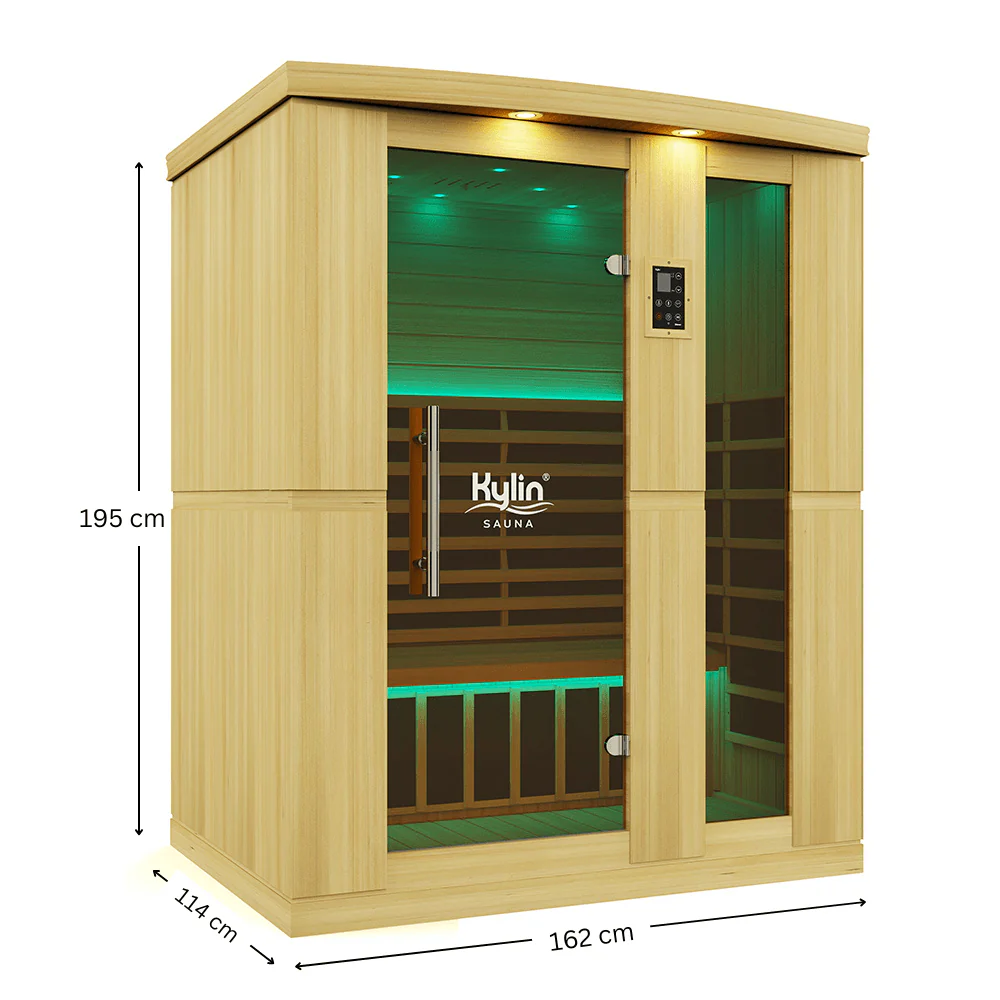 Kylin Superior Ultra Low EMF Carbon Far Infrared Sauna 3 person - K8402 PRO - Image 3